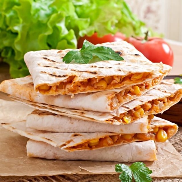 Crispy Chicken Quesadilla.